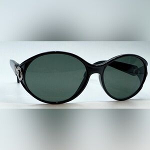 SSPair S7652-2 Black Oval Sunglasses Frames Only